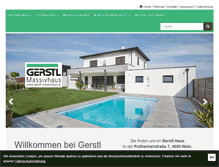 Tablet Screenshot of gerstl-massivhaus.at